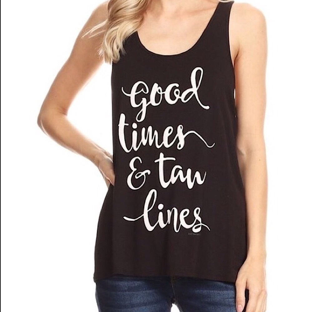 ❗️Sale ❗️Good times and tan lines Tank - Picture 1 of 3